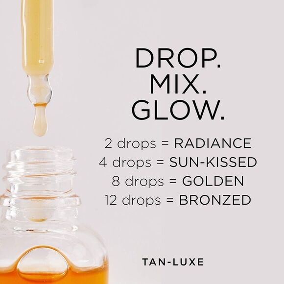 Tan-Luxe Super Glow Hyaluronic Self Tan Serum for a Gradual Tan Face Neck New - Picture 10 of 12